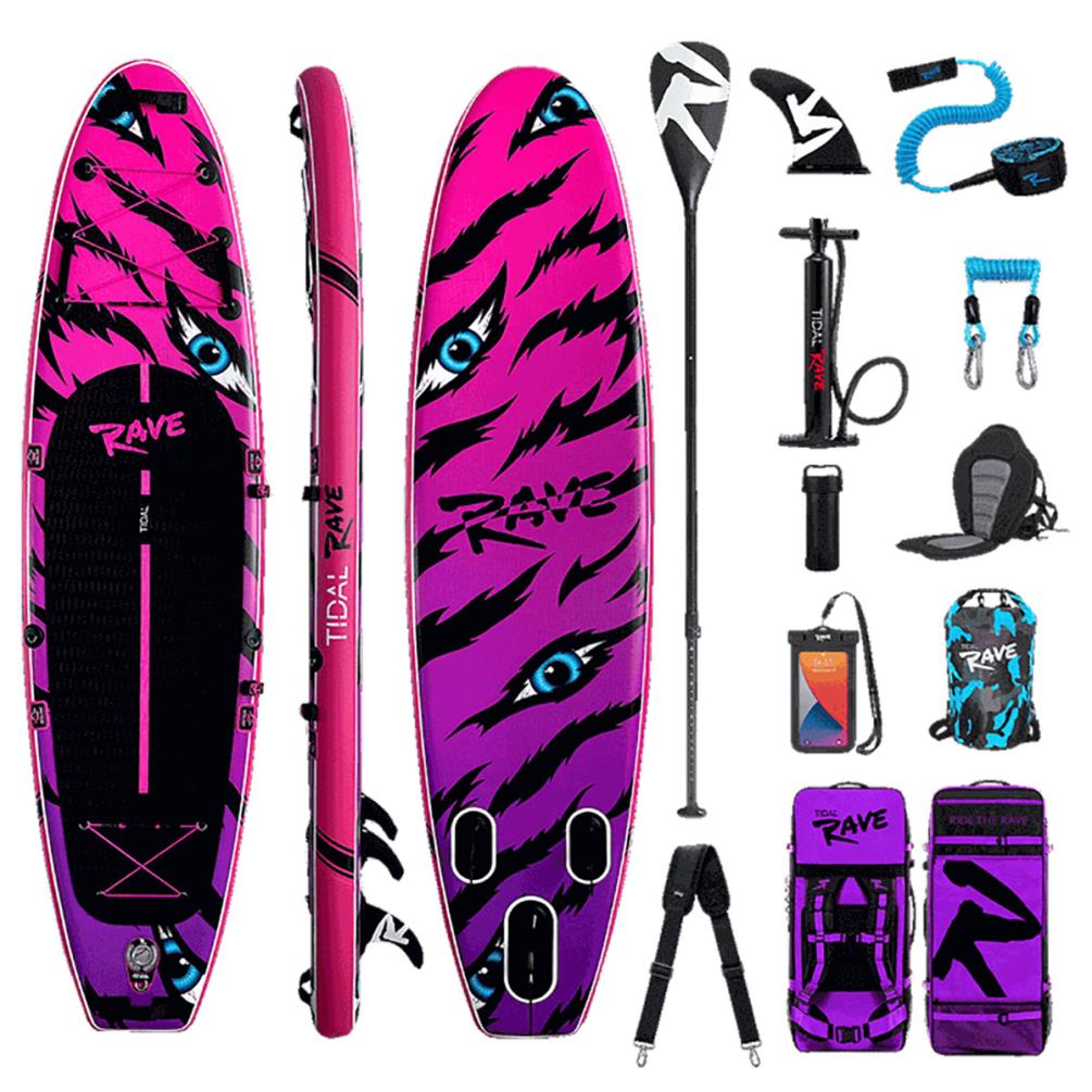 Tidal Rave NEON Inflatable Paddle Board 10’ 6